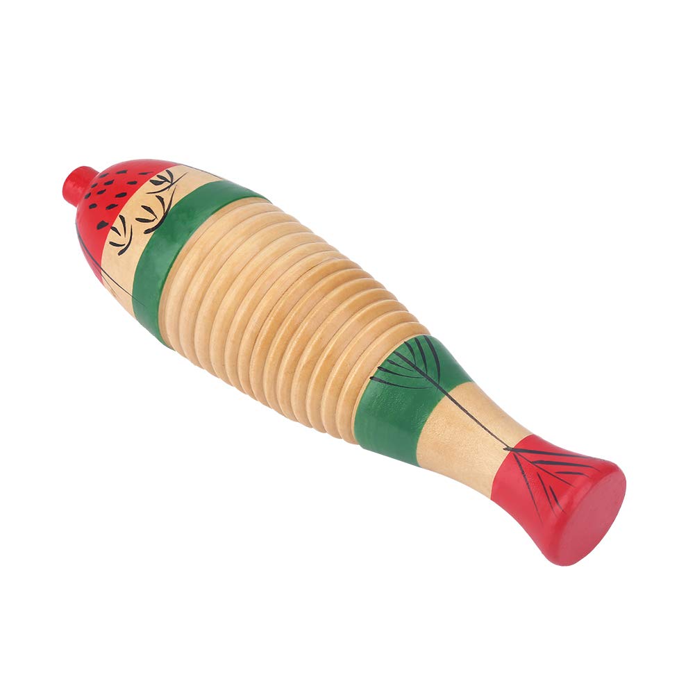 Amazon.co.jp: Bnineteenteam 木製魚の形 Guiro カラフル Guiro